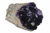 Purple Cubic Fluorite Crystal Cluster - Morocco #137148-1